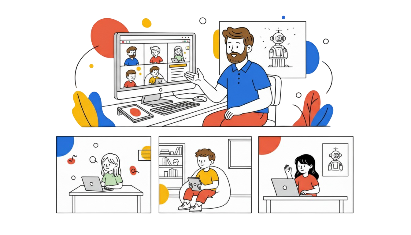 AI expert instructor teaching students